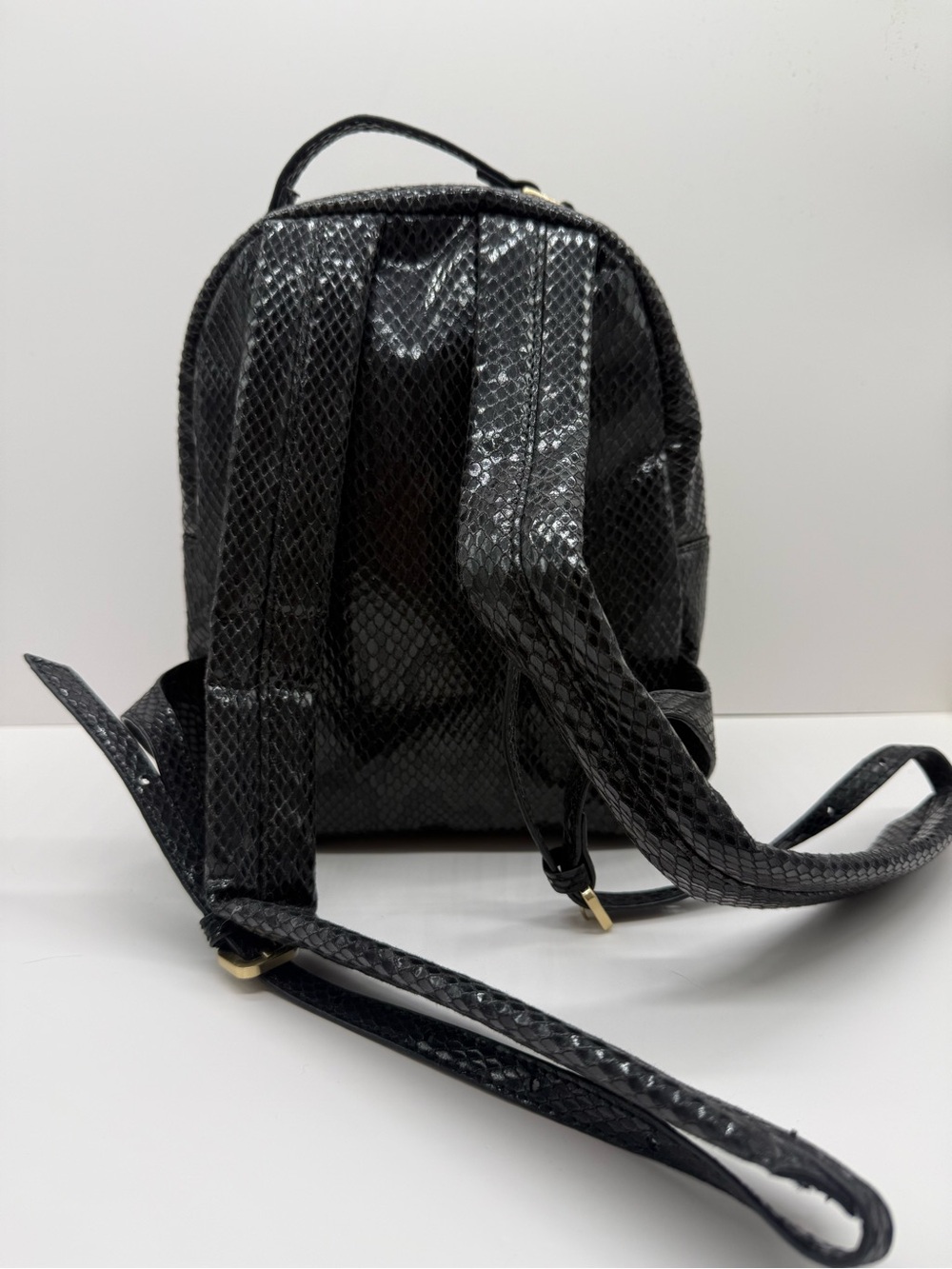 Betsey Johnson Mini Backpack – Mixed Animal Print & Snakeskin Pattern - Picture 2 of 6